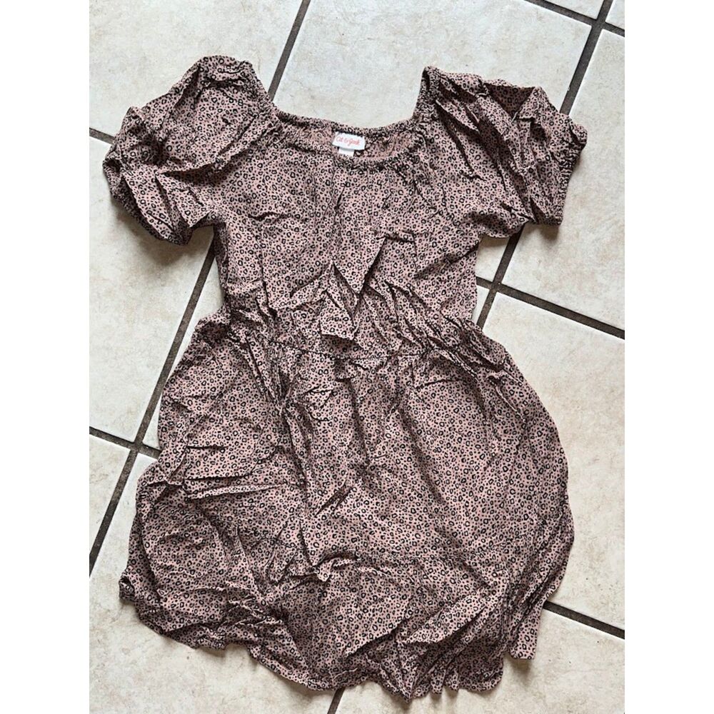 Girls Cat & Jack Leopard Dress Size Large